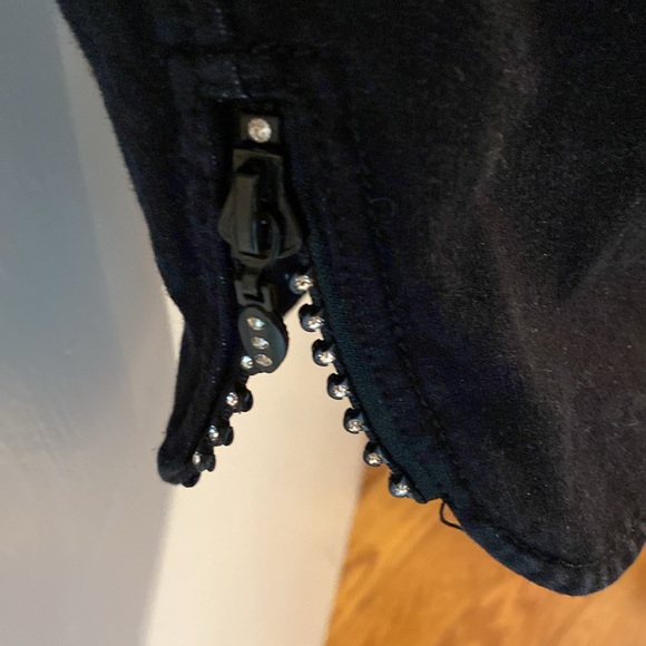 Quacker Factory DreamJeannes. XS. Black leggings. - Picture 5 of 9